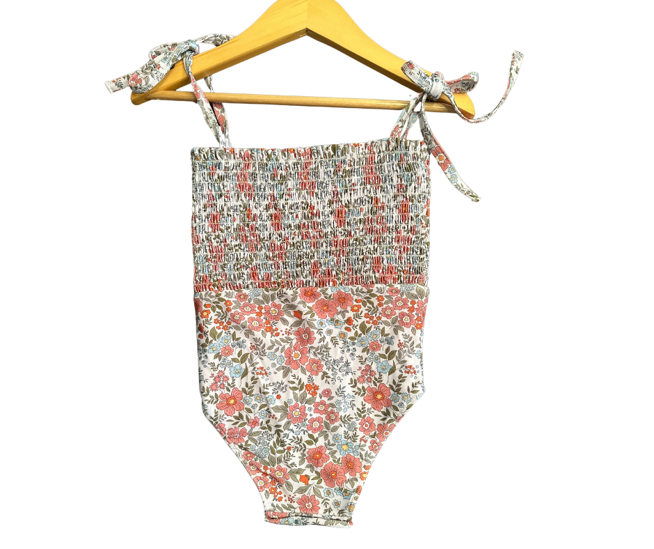GIRLS ONE PIECE FLORAL SWIM