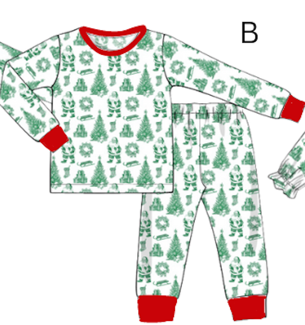 SANTA TOILE 2 PIECE SET