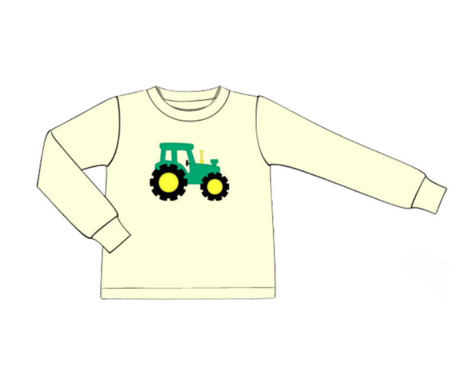 TRACTOR APPLIQUE SHIRT