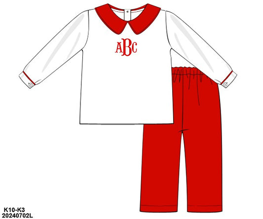 RED PANT SET