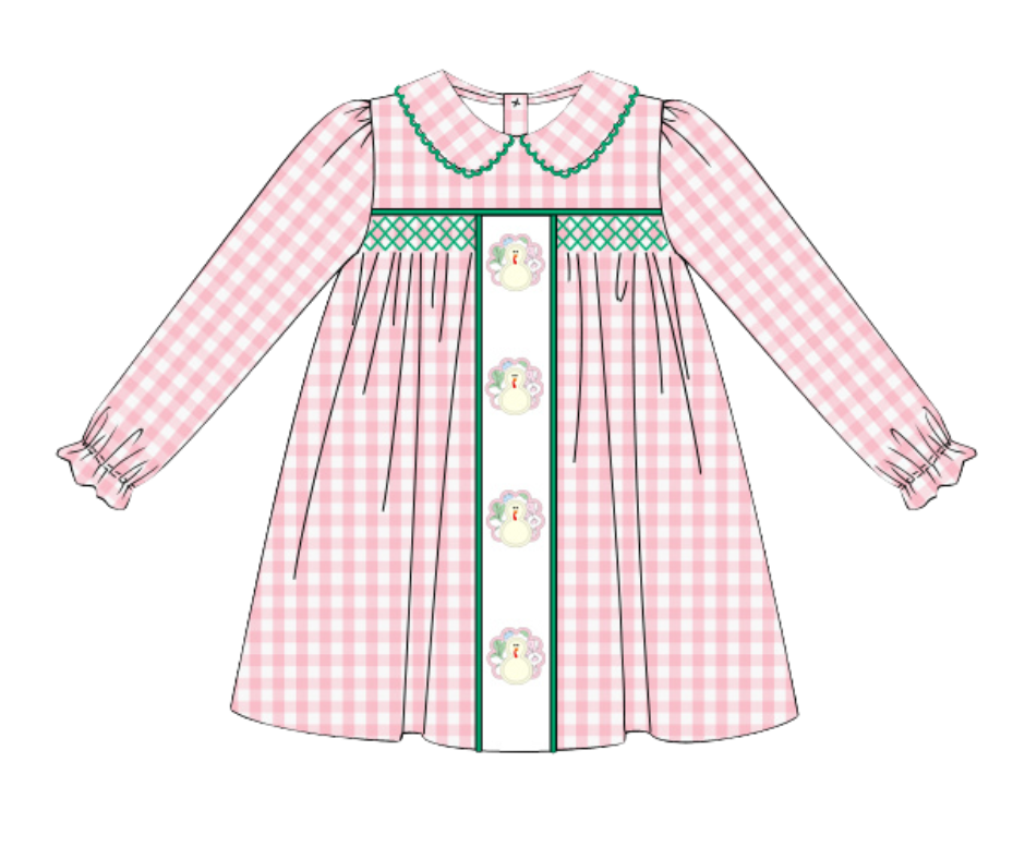 PINK GINGHAM TURKEY DRESS