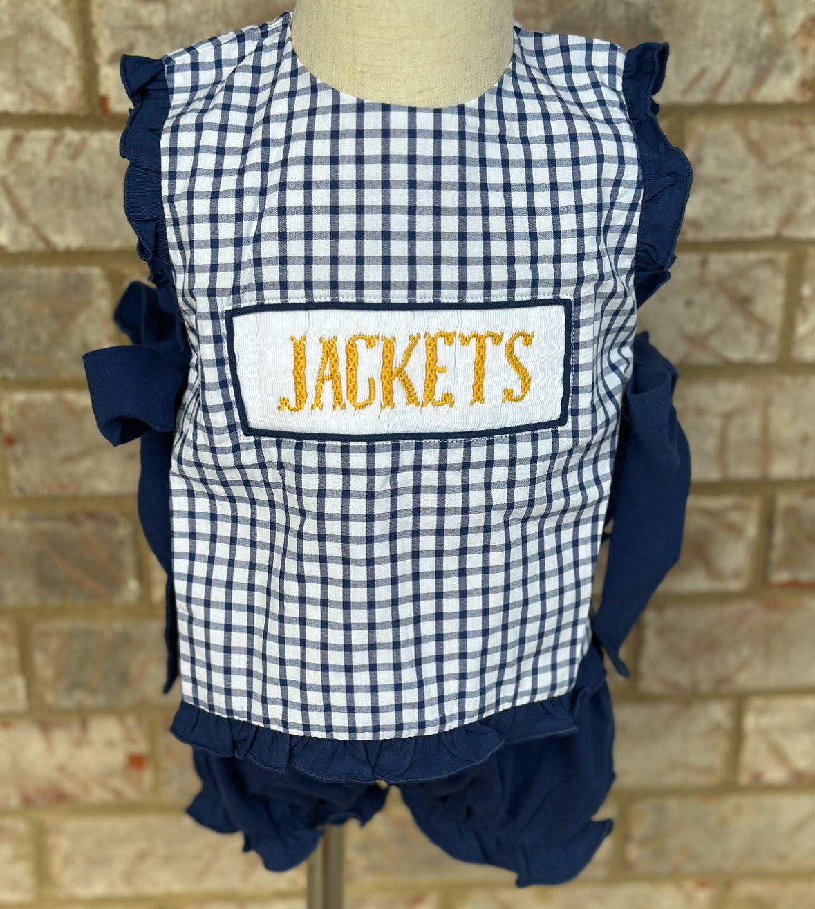 SMOCKED JACKETS APRON SET