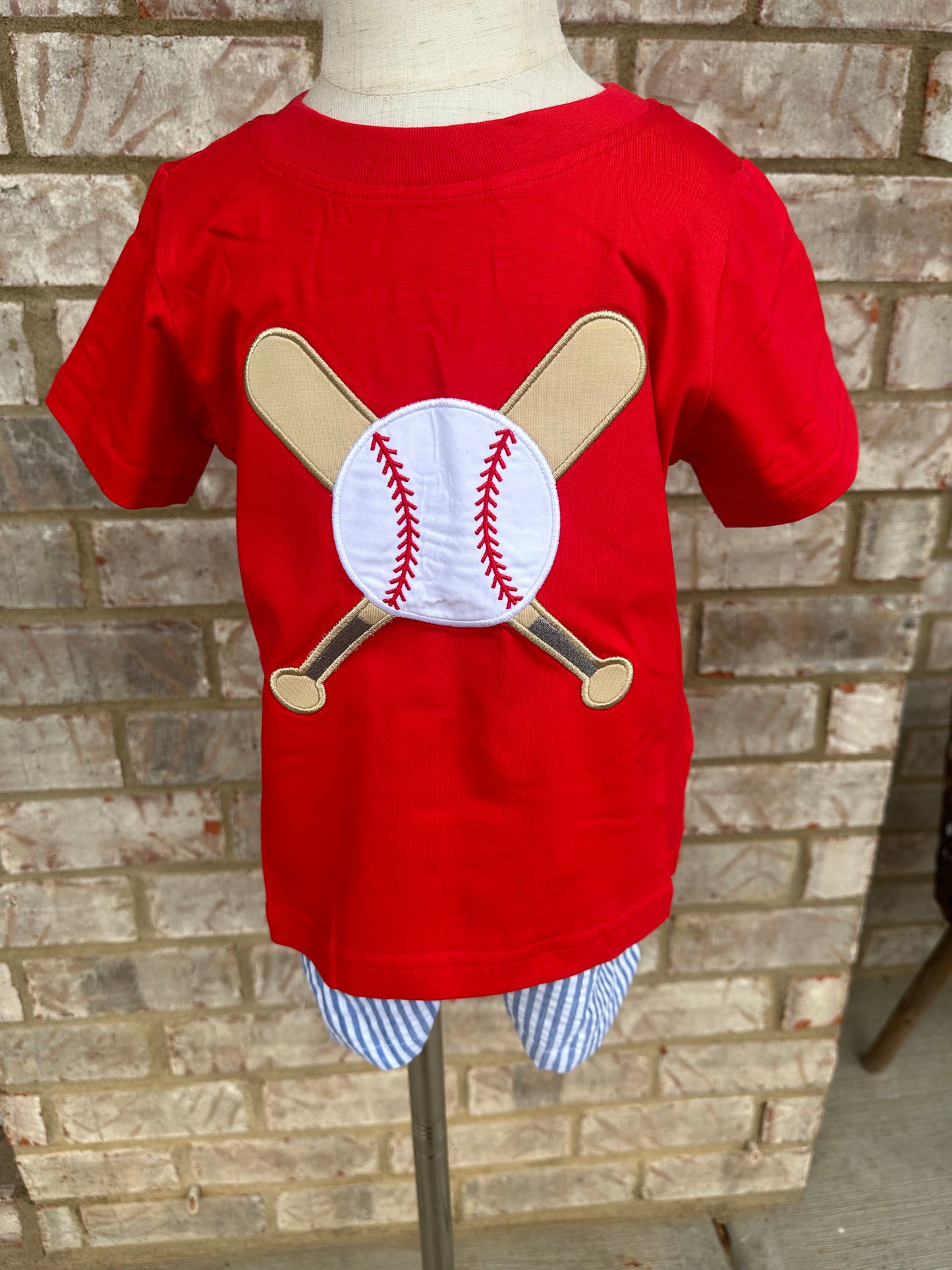 BOYS BASEBALL SHORT SET