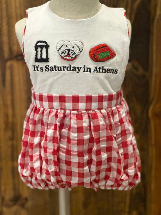 ITS SATURDAY IN ATHENS BOY SUN SUIT