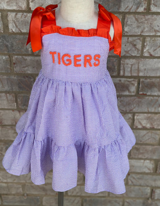 TIGERS TIE STRAP DRESS