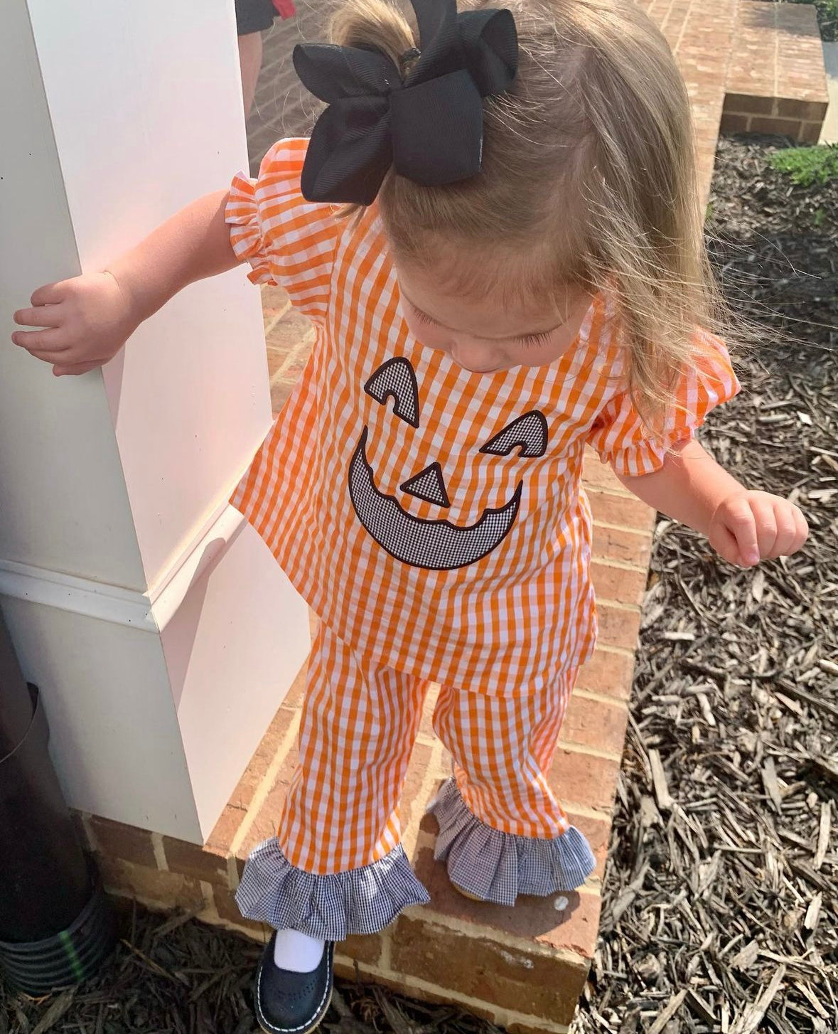 ORANGE PUMPKIN PANT SET