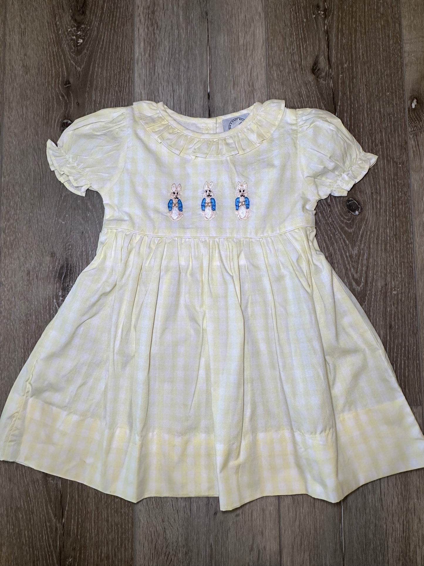 Girl Embroidered Rabbit Dress