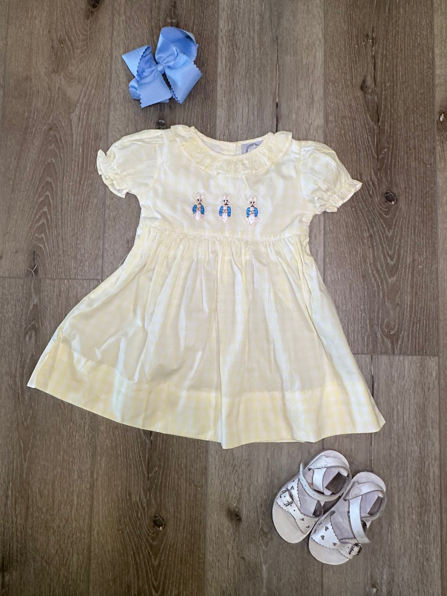 Girl Embroidered Rabbit Dress