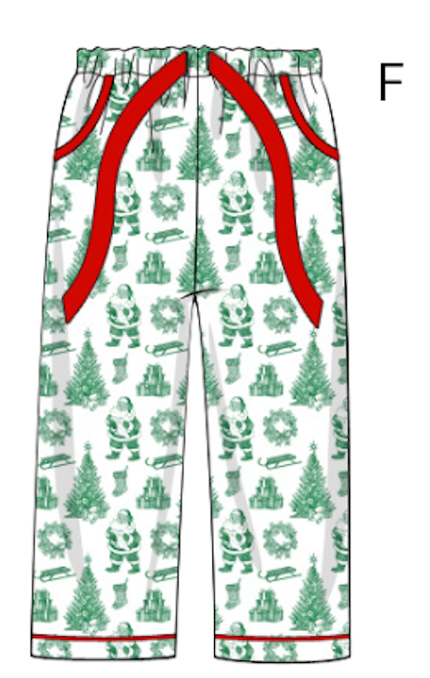 SANTA TOILE ADULT PANTS