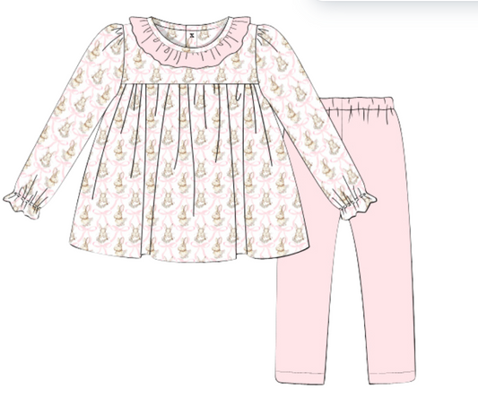 PETER RABBIT PINK LEGGING SET