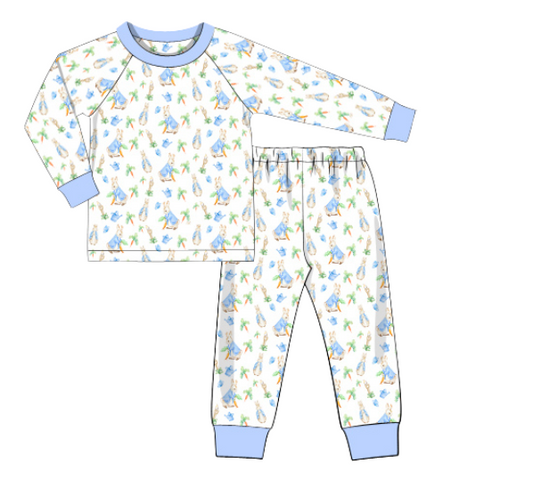 BLUE PETER RABBIT 2 PIECE PAJAMAS